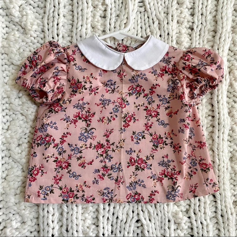 Roar Rose Handmade Vintage styl floral top 18 girl - Picture 1 of 4